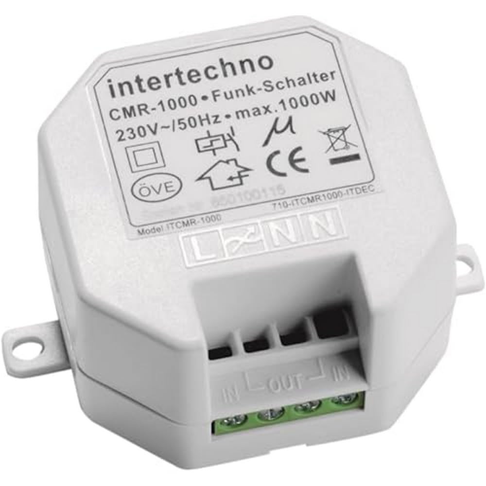 Intertechno CMR-1000 Wireless Push Button Switch for 230V Applications